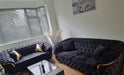 sofa, bvlgari, plush velvet, 3+2, chrome detailing, gold detailing, quality, comfy sofa, 
