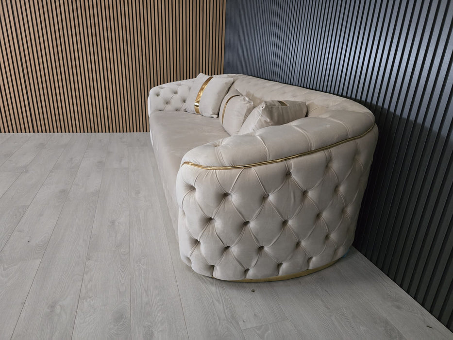 Khalifah sofa 3+2 range plush velvet - choose combination