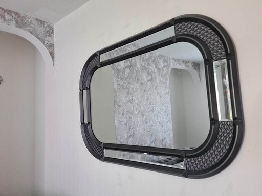 Cenova mirror grey chrome livingroom bedroom modern designer beautiful luxury love trending mdf glass heavyduty wallmirror pair 