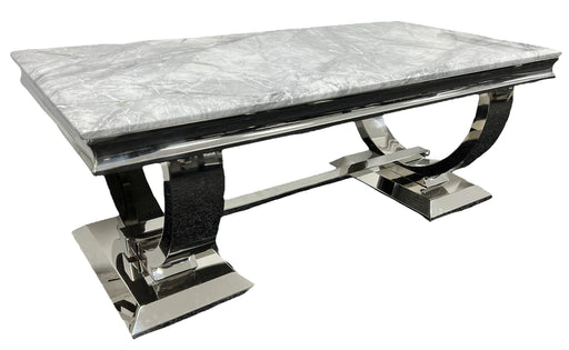 ARIANNA COFFEE TABLE Marble coffeetable coffee table stainless steel chrome livingroom centerpiece arianna ariannacoffeetable luxury love furniture fyp trending beautiful love home 