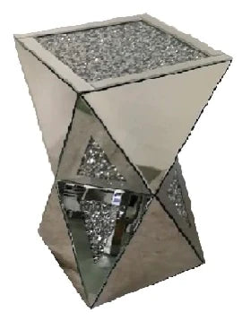 Crushed diamond column/lamp table Twist