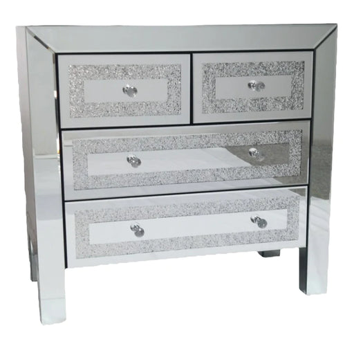 chest of draws 5 draws glass furniture living room furniture bedroom furniture décor 