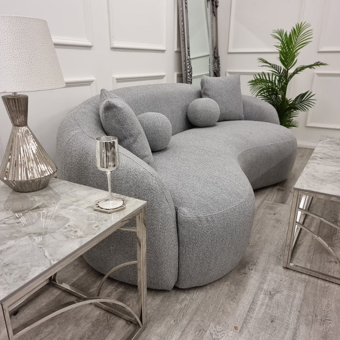 Wave Boucle Sofa - Grey
