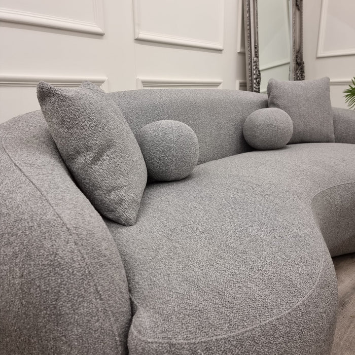 Wave Boucle Sofa - Grey