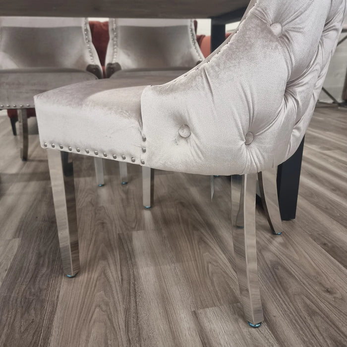 Kensington Beige & Chrome (set of 4)