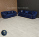 Ambassador 3+2 Seater In Navy & Gold Plush Velvet