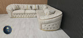 Ambassador corner in 270x270cm in Champagne and Gold
