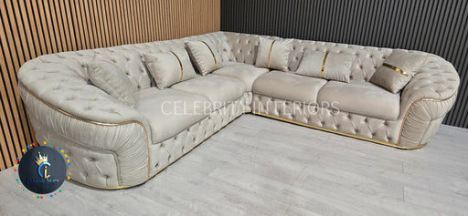 Ambassador corner in 270x270cm in Champagne and Gold