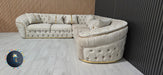 Ambassador corner in 270x270cm in Champagne and Gold