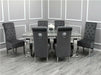 Arianna Dining Table 1.5m + 4 Sofia Dining Chairs