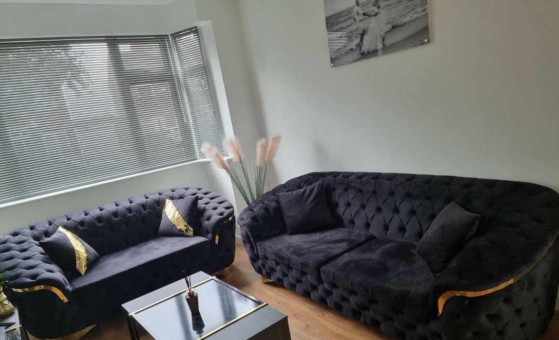 Bvlgari 3+2 seater sofa plush velvet