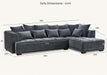 Aluxo Gramercy Group in Steel Velvet
