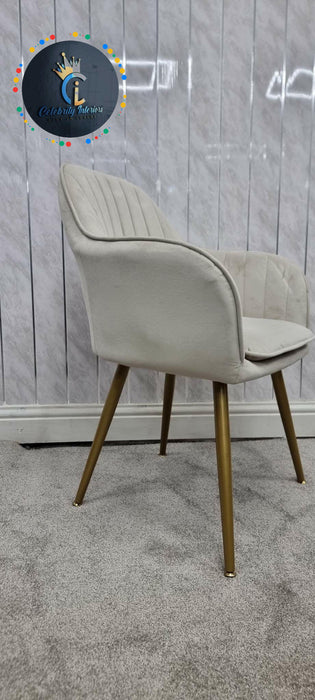 PRETORIA VELVET DINING CHAIR (BOX OF 2 CHAIRS)