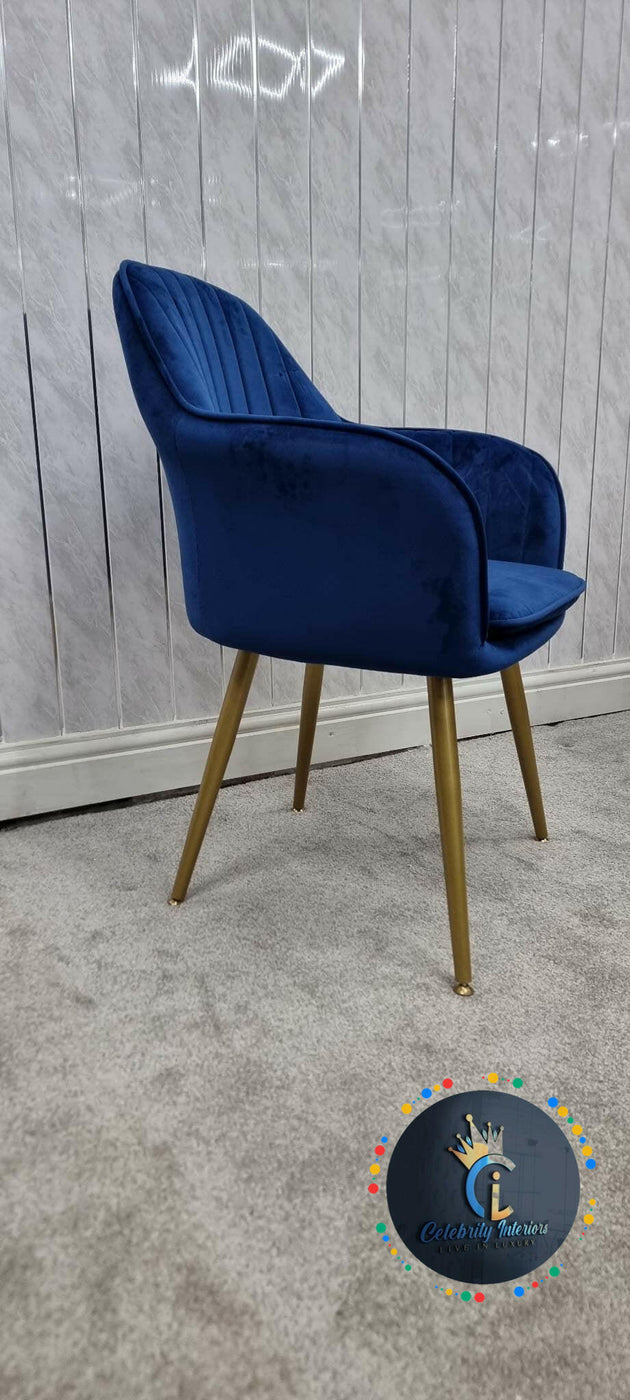 PRETORIA VELVET DINING CHAIR (BOX OF 2 CHAIRS) — Celebrity Interiors