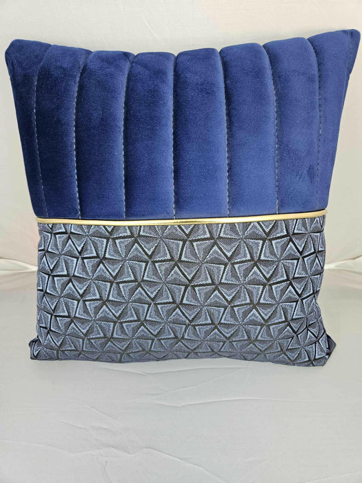 Cora Blue and Gold Detailing  Cushion