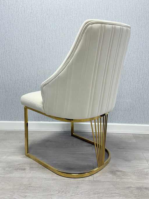 Lasco Plush Velvet Dining Chairs - Available In 3 Colours - Set Of 2