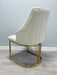 Lasco Plush Velvet Dining Chairs - Available In 3 Colours - Set Of 2