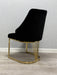 Lasco Plush Velvet Dining Chairs - Available In 3 Colours - Set Of 2
