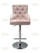 Majestic Velvet Bar Stool in Pink Plush Velvet