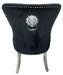Chelsea Black Velvet Lion knocker Dining chair!