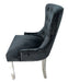 Chelsea Black Velvet Ring knocker Dining chair