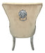 Chelsea Cream Velvet Lion knocker Dining chair!