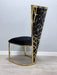 Vienna Velvet Metal Plating Dining Chairs - Set Of 2