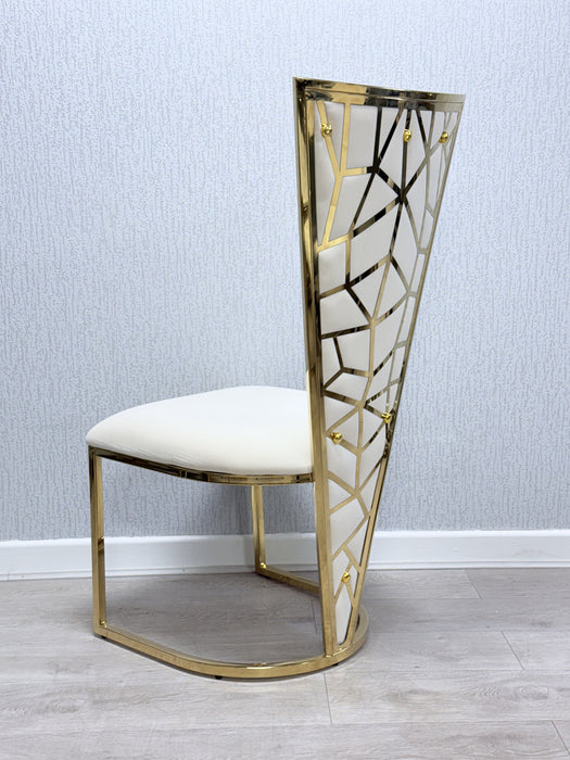 Vienna Velvet Metal Plating Dining Chairs - Set Of 2