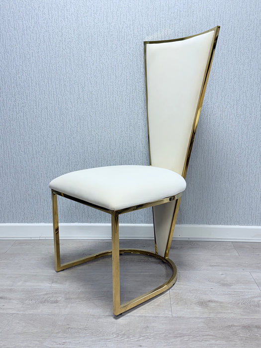 Vienna Velvet Metal Plating Dining Chairs - Set Of 2
