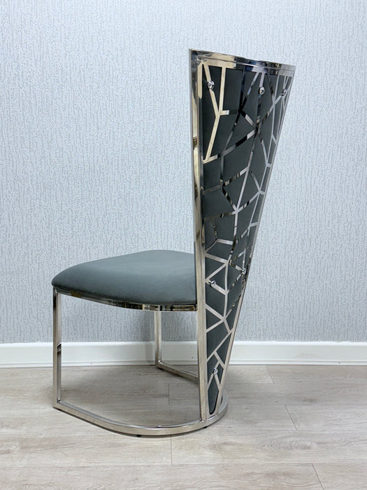 Vienna Velvet Metal Plating Dining Chairs - Set Of 2