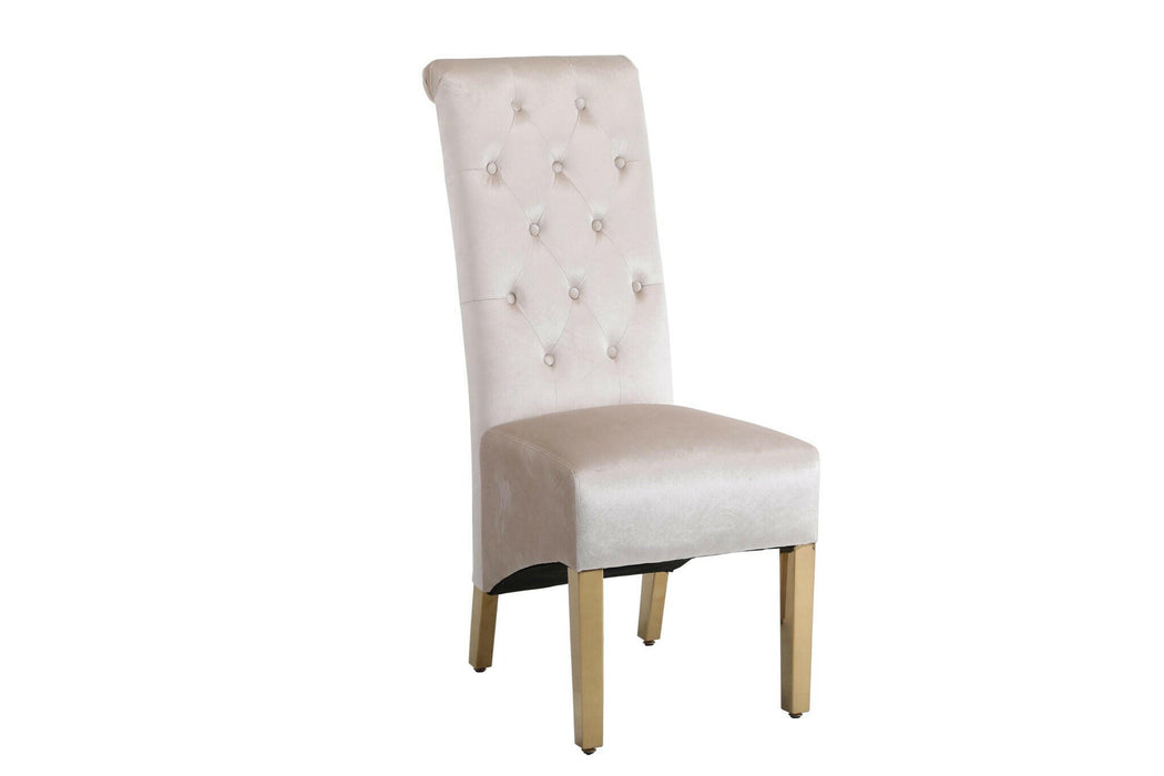 Sofia Black & Gold Square Knocker Dining Chair
