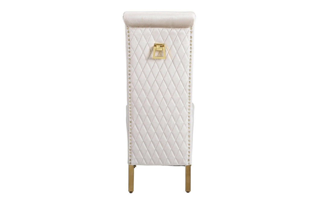 Sofia Black & Gold Square Knocker Dining Chair