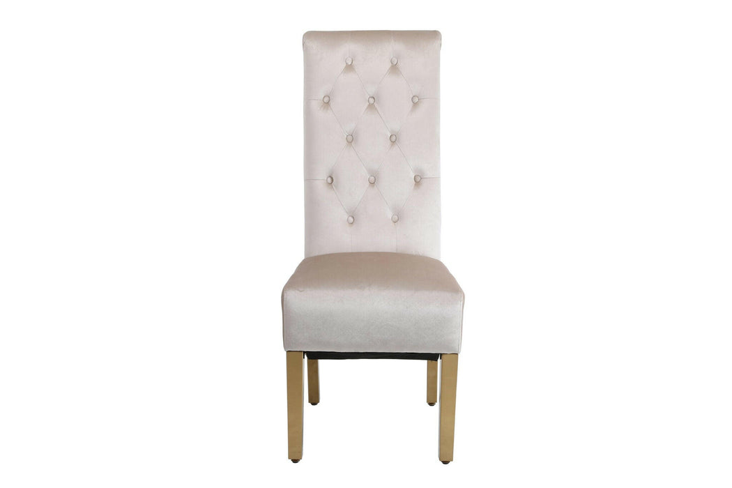 Sofia Black & Gold Square Knocker Dining Chair