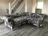 Chelsea chesterfield lustro crushed velvet corner sofa