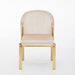 Fabio Shimmer Fabric Metal Plating Dining Chairs - Available In 3 Colours - Set Of 2
