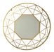 Gold Hexagonal wall mirror
