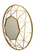 Gold Hexagonal wall mirror