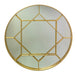 Round Mirror with Gold Detailing