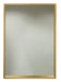 Rectangular mirror with gold around the boarder