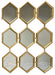 Diamond Wall mirrors with Gold Boarders
