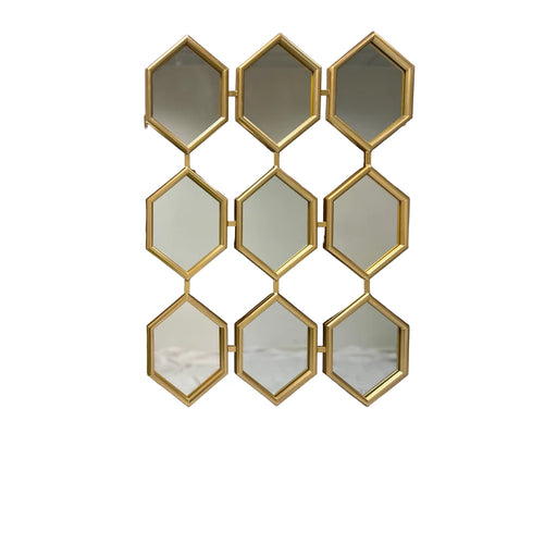 Diamond Wall mirrors with Gold Boarders