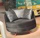 Elmira 3+1 Seater Grey and Chrome