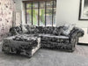 Chelsea chesterfield lustro crushed velvet corner sofa