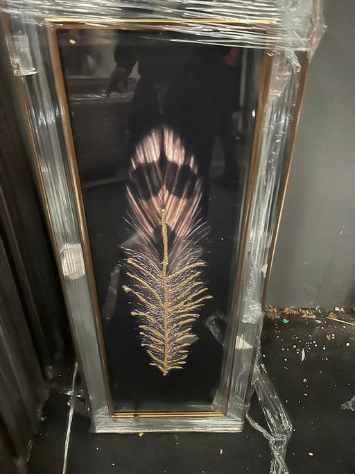 3D Glitter Wall Art GoldLeaf