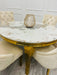 Louis Round Sintered Stone Top Dining Table