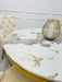 Louis Round Sintered Stone Top Dining Table