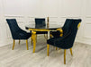 Louis Round Sintered Stone Top Dining Table