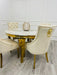 Louis Round Sintered Stone Top Dining Table