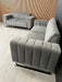 Genova 3+2 in Grey and Chrome