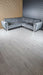 Genova Sofa Range 245cm x 245cm Corner Grey & Chrome